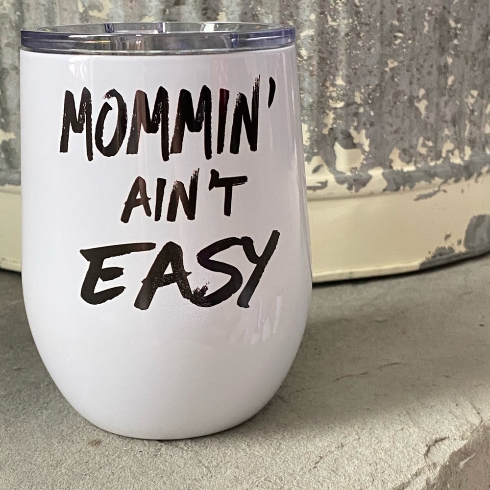 12 oz stainless steel wine tumbler